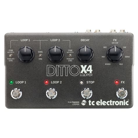 TC Electronic Ditto X4 Dual Track Looper Pedal At Gear4music