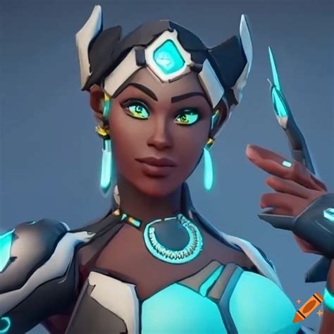 Crossover Of Symmetra From Overwatch 2 In Fortnite On Craiyon