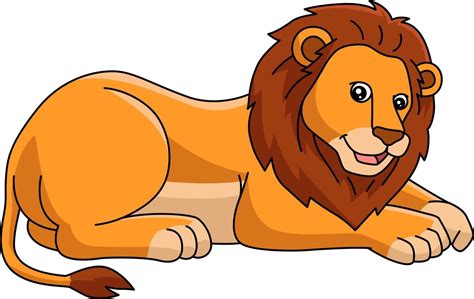 Lion Cartoon Colored Clipart Illustration Cartoon Clip Art Lion