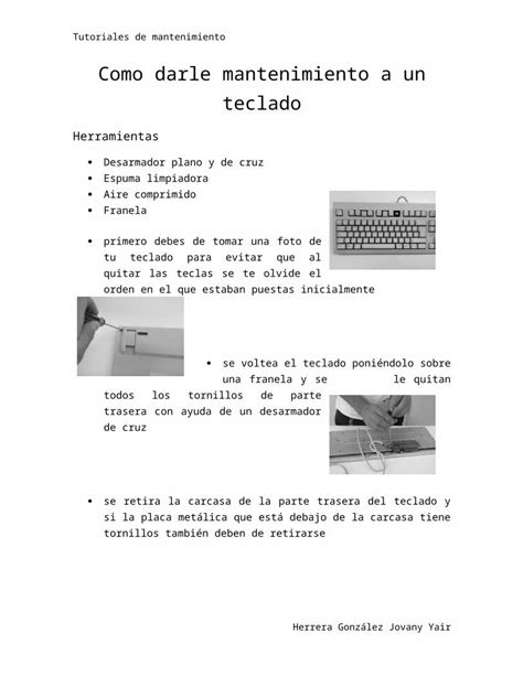 Docx Como Darle Mantenimiento A Un Teclado Dokumen Tips