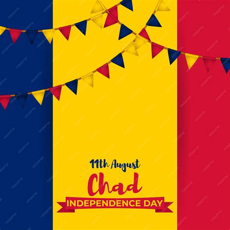 Vector illustration for chad independence day | Premium Vector