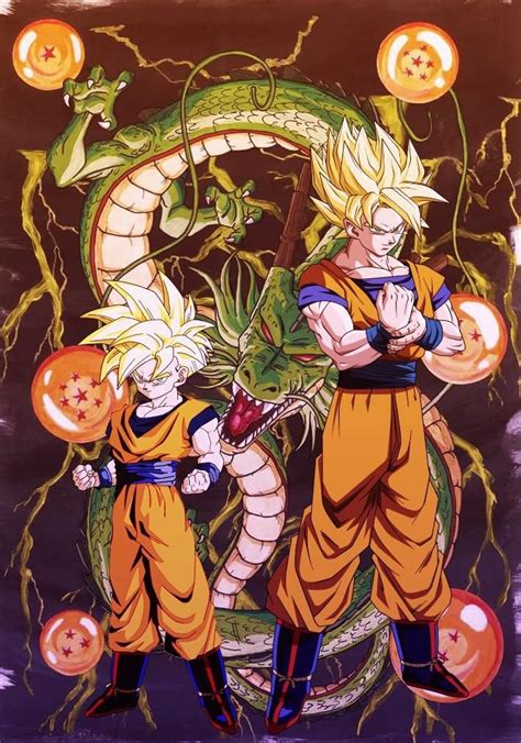 Super Saiyan Goku and Gohan by Nakaso on DeviantArt | Anime dragon ball goku, Anime dragon ball ...