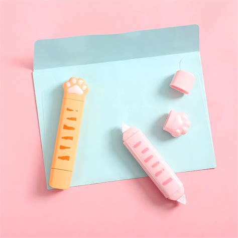 2 In 1 Cat Paw Correction And Glue Tape Roller Kawaii Pen Shop