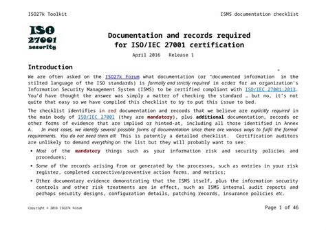 Docx Iso27k Isms Mandatory Documentation Iso27k Isms Mandatory