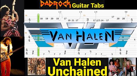 Unchained Van Halen Guitar Bass Tabs Lesson Youtube