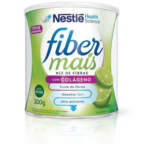 Fibermais Colageno Lata Limão 300G Submarino