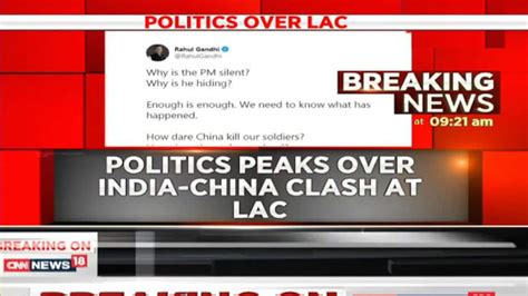 Watch Rahul Gandhi Tweets On Lac Faceoff Questions Pms Silence Says