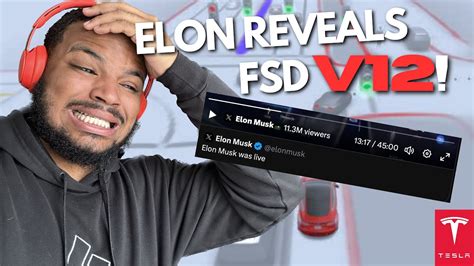 ELON MUSK LIVESTREAMED FSD V12 REACTION FIRST IMPRESSIONS YouTube