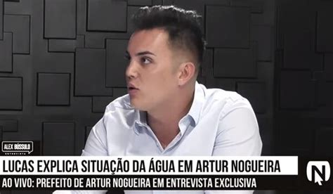 Lucas Sia fala sobre falta dágua em Artur Nogueira