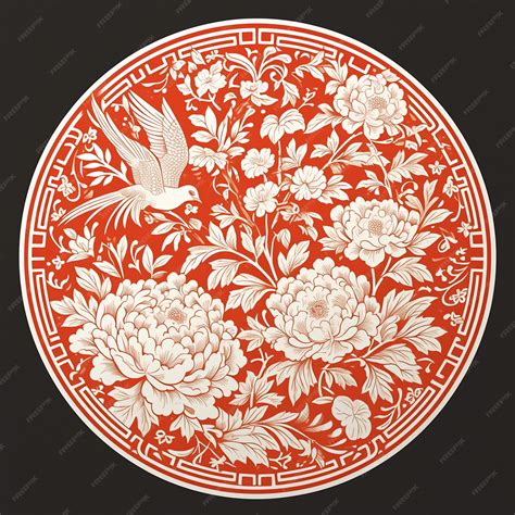 Premium Vector | Traditional Chinese floral and geometric patterns