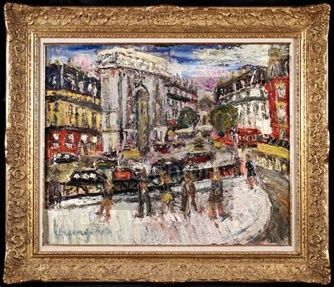 Lucien G Nin La Porte Saint Denis Paris Post Impressionist