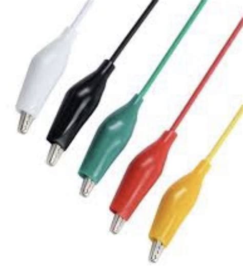 PVC Multicolor Alligator Clip Test Leads Stainless Steel Male At Rs 1