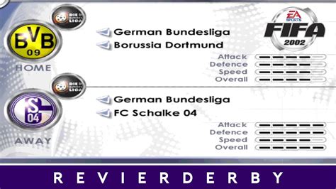 PC FIFA 2002 DORTMUND VS SCHALKE 04 REVIERDERBY WORLD CLASS