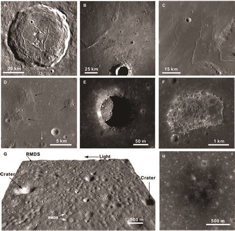 Lunar Volcanic Landforms A Floor Fractured Crater 443°e 465°n