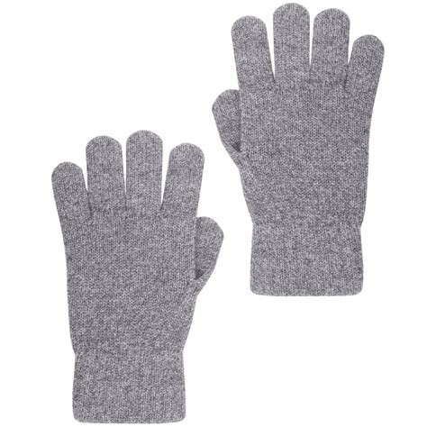 Unisex Handschuhe Aus Wolle Und Kaschmir Hellgrau Doré Doré