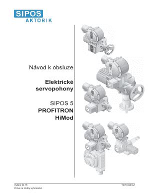 Fillable Online Sipos N Vod K Obsluze Elektrick Servopohony Sipos