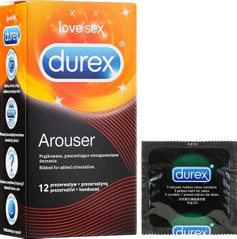 Durex Arouser Prezervative cu nervuri 12 bucăți Makeup ro