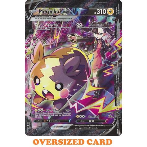 Pokemon Trading Card Game Swsh Morpeko V Union Jumbo Oversized