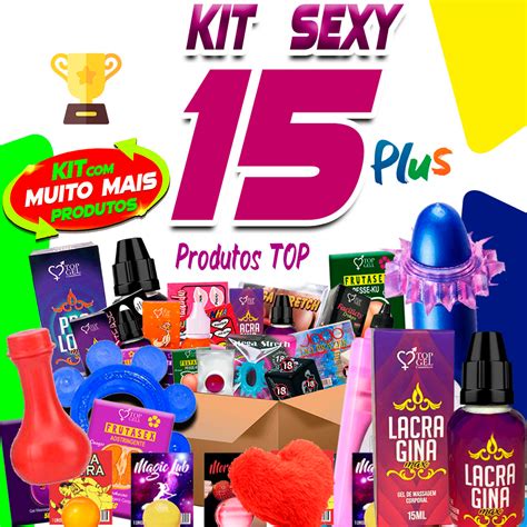 Kit Sex Shop 15 Produtos Eróticos de Uso adulto sexy lubrificante