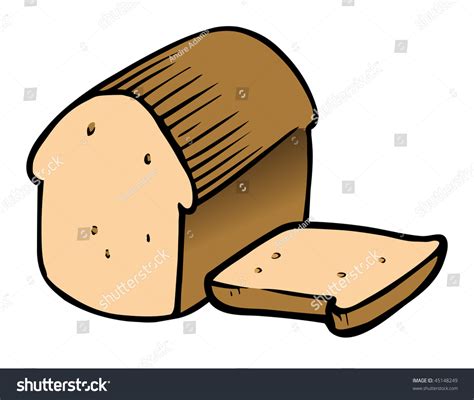 Cartoon Vector Illustration Bread Slice Shutterstock