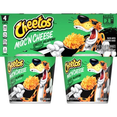 Cheetos Cheesy Jalapeno Mac N Cheese Pasta 4 Ct 2 25 Oz Kroger