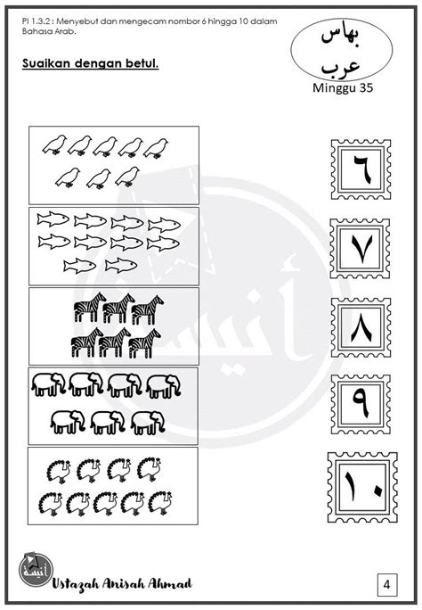 Latihan Nombor Dalam Bahasa Arab Prasekolah Belajar Bahasa Ar NBKomputer
