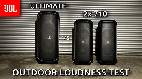 JBL Ultimate Vs 2x 710 Outdoor Loudness Test YouTube