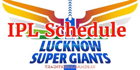 Lucknow Super Giants Ipl Schedule 2024 Full List Of Lsg Matches Venues Timingfull Players List