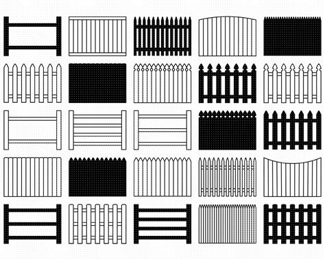 Picket Fence Svg, Board Fence Border Clipart, Fence Divider Png, Fence Dxf Page Decoration, Eps ...