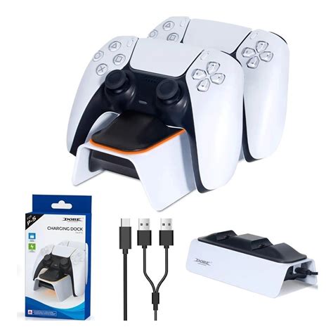 Carregador Controle Duplo Playstation 5 Dobe Dualsense Ps5 Frete grátis