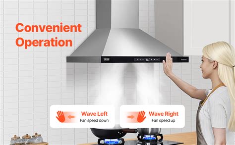 Vevor 30 Wall Mount Range Hood Ceiling Mount Vent 800cfm Gesture And Touch Control Vevor Us