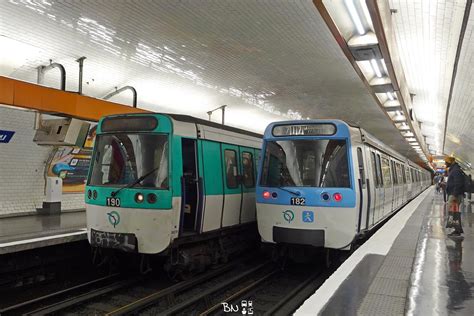 Alsthom MF77 N190 et 182 Réseau RATP Paris Ligne 7 Flickr