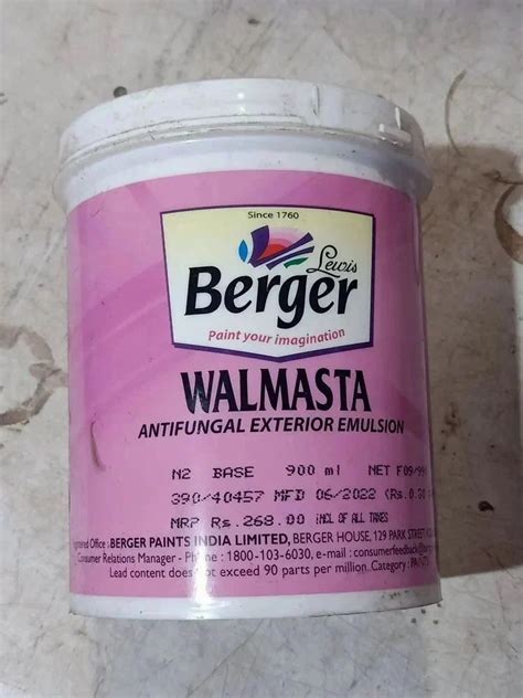 Berger Walmasta Antifungal Emulsion Paint Ml At Rs Bucket In