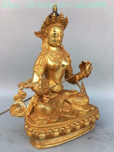 Tibetan Buddhism Bronze Gilt Tara Kwan Yin Guan Yin Goddess