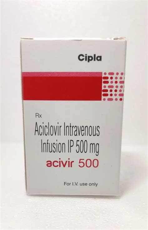 Aciclovir Intravenous Infusion Ip Mg Packaging Size Mg Vial At