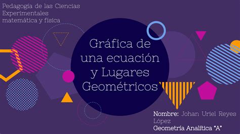 SOLUTION Gr Fica De Una Ecuaci N Y Lugares Geom Tricos 2 Studypool