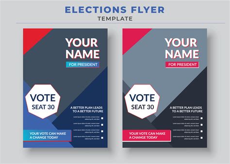 Elections Flyer Template, Political Flyer, Vote Flyer 3821118 Vector ...