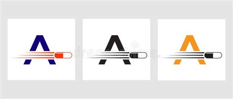 Letter A Medicine Logo Medical Logotype Concept With Medicine Piles