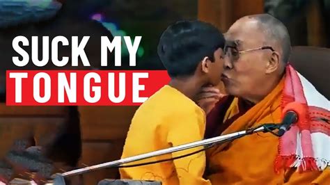 Dalai Lama Reacts To Suck My Tongue Viral Video Youtube