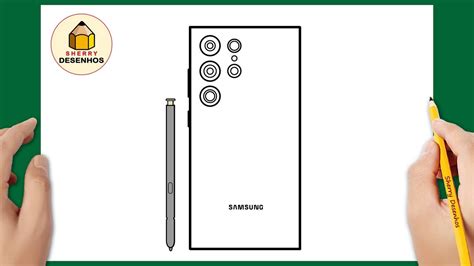 Como Desenhar Um Celular Samsung Galaxy S Ultra F Cil Youtube