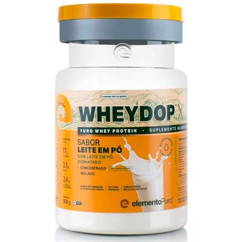 Wheydop x Leite Em Pó 900G Elemento Puro