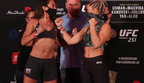 amanda-ribas-paige-vanzant-ufc-251-official-weigh-ins | MMA Junkie