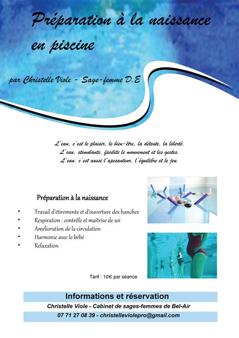 Pr Paration En Piscine Sages Femmes Et Psychologue Poitiers Ouest