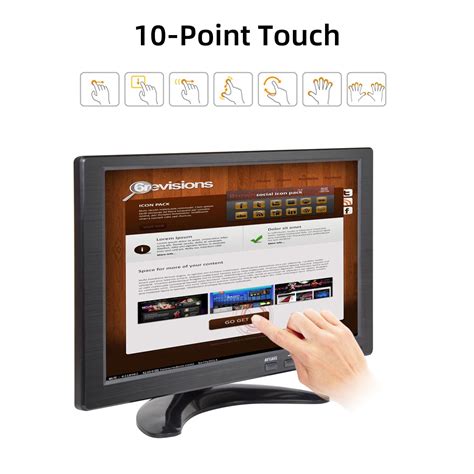 10 1 Inch Touchscreen Portable Monitor Kenowa Ips Fhd 1280x800 Small Monitor With Port Bnc Av