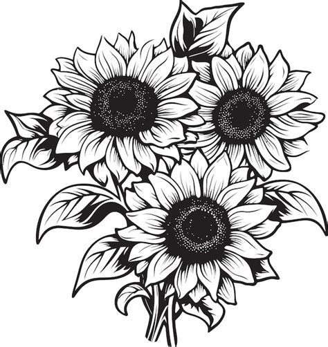 P Talos Radiantes De Girasol Vector Art Delicioso De Girasole Dise O