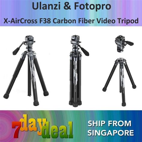 Ulanzi Fotopro X AIRCROSS F38 Carbon Fiber Video Tripod 3381