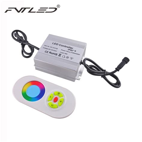 216W IP67 Waterproof LED Controller With RF Touth Remote Control For