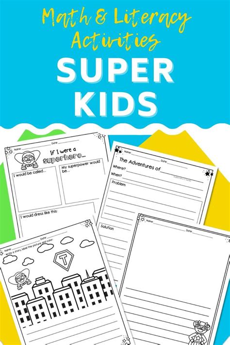 the super kids worksheet is shown with text that reads, make elementary ...