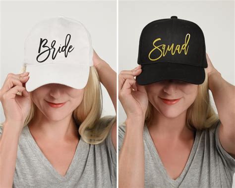 BRIDE SQUAD HATS Bachelorette Party Snapbacks Hen Party » Petagadget