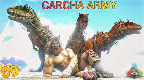 My Army Of Carcharodontosaurus Taming 🔥🔥 Ark Additions Ark Survival